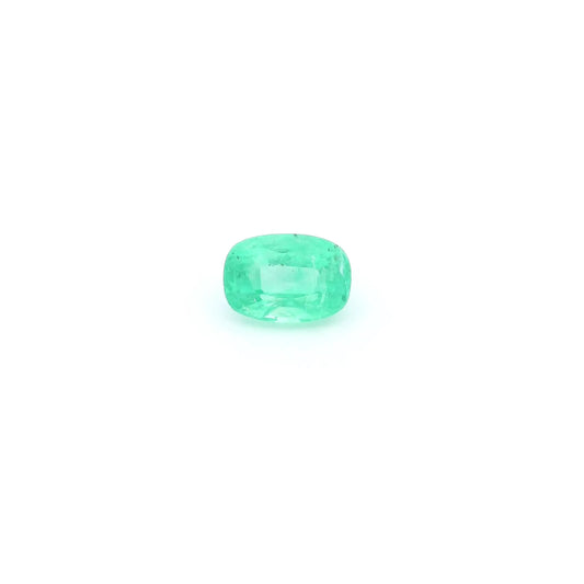 0.57ct Cushion Natural Emerald (Colour Green, Clarity Slightly Included, Cut Faceted)