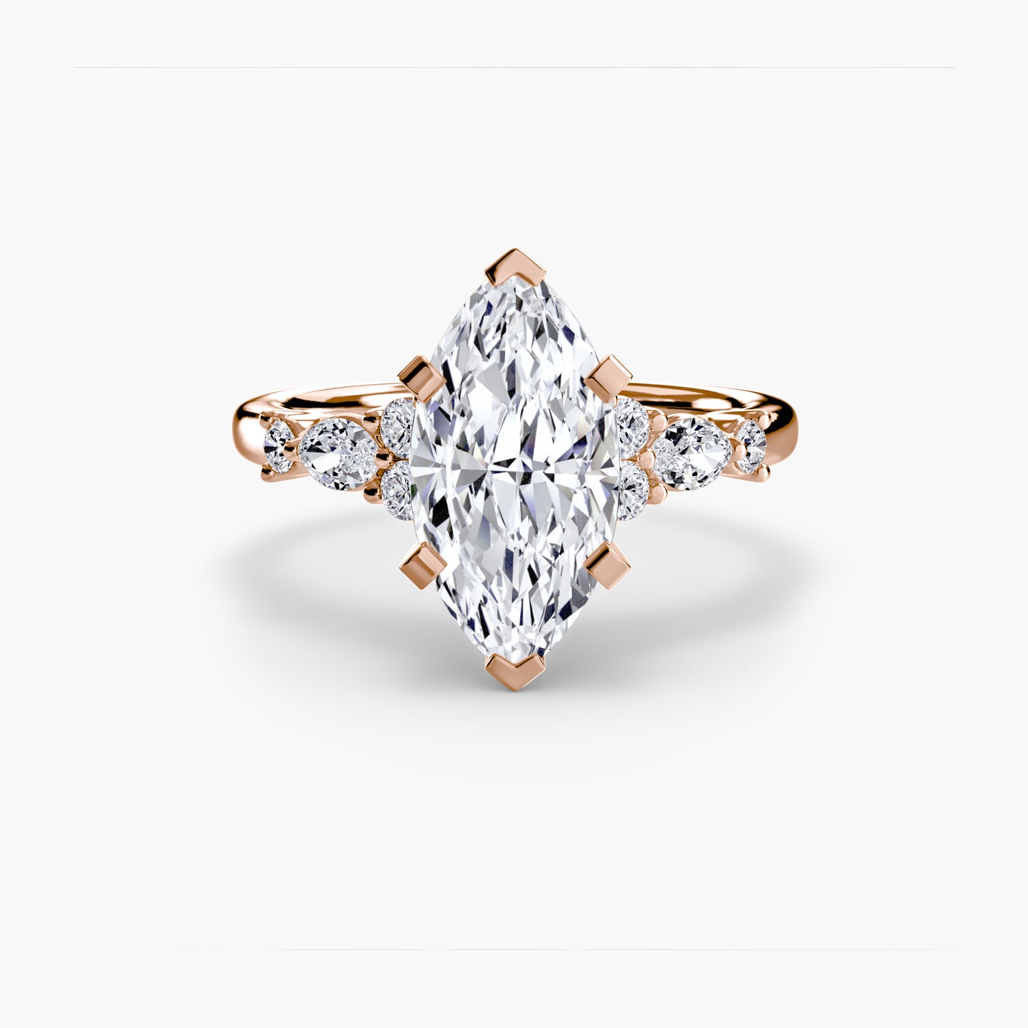 The Floral Accent Solitaire
